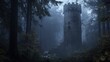 © Sidoagung - A Mysterious Wizardâ€™s Tower in a Dark Forest