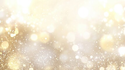 Poster - Sparkling golden lights in a soft bokeh pattern, creating a warm and magical atmosphere