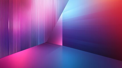 Wall Mural - a 3d rendering of an abstract geometric shape with a light shining through.