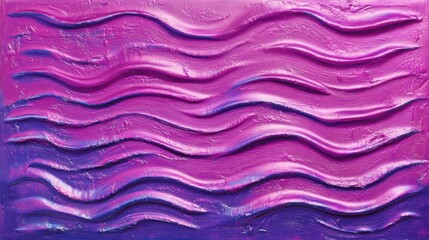 Poster - Vibrant iridescent purple and pink holographic gradient with dynamic waves and glossy texture