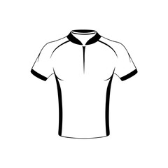 mens clothing line art, jersey, short-sleeve shirt with sleek, modern cut