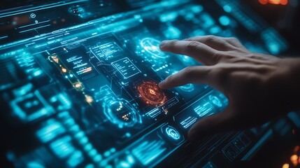 Poster - A holographic interface controlling a spaceship in deep space