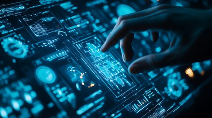Poster - A holographic interface controlling a spaceship in deep space