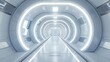 © supansa - Futuristic tunnel design high-tech environment digital art contemporary style sci-fi conceptualization