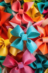 Canvas Print - Close-up of colorful bows