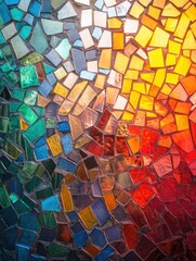 Wall Mural - Multicolored Glass Mosaic Close-Up