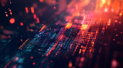 Poster - Internet connection world map with neon light effects, Internet, business, technology and network concept background with glowing effects, Advanced data visualization applied to technological design.