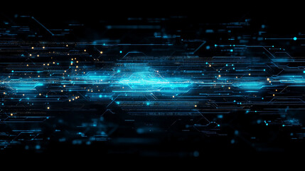 Poster - Internet connection world map with neon light effects, Internet, business, technology and network concept background with glowing effects, Advanced data visualization applied to technological design.