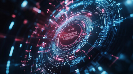 Poster - Internet connection world map with neon light effects, Internet, business, technology and network concept background with glowing effects, Advanced data visualization applied to technological design.