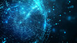 © Daiyan - Internet connection world map with neon light effects, Internet, business, technology and network concept background with glowing effects, Advanced data visualization applied to technological design.