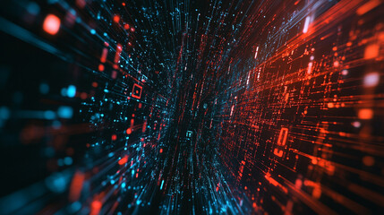 Poster - Internet connection world map with neon light effects, Internet, business, technology and network concept background with glowing effects, Advanced data visualization applied to technological design.