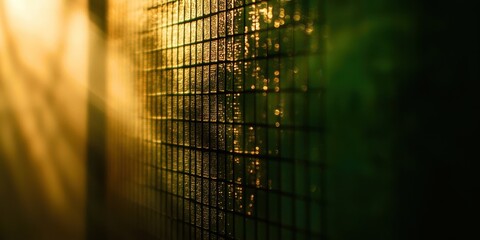 Poster - Wall with a green background and a yellow wall