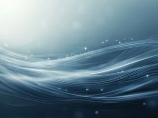 Wall Mural - A blue wave with white dots in the water