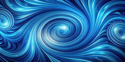 Wall Mural - Abstract blue swirls creating a mesmerizing and dynamic pattern, blue, swirls, abstract, pattern, background, design, texture