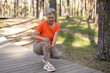 © Асель Иржанова - elderly woman with knee pain doing sports, joint pain when running