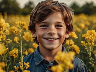 boy in the field