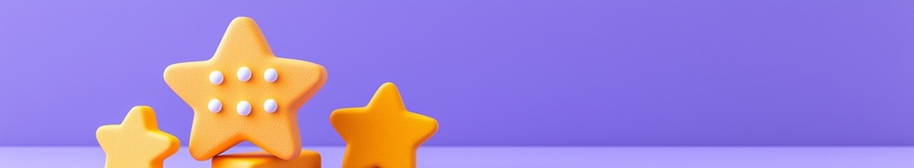 Game ui stars, rate or gui design elements yellow golden glossy assets for app user interface and score display, winner achievement isolated symbols, bonus Cartoon modern illustration, icons.