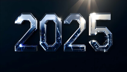 Poster - Shiny, reflective numbers 