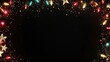 © พงศ์พล วันดี - Festive Garland with Shimmering Lights and Star Accents for Holiday Celebrations
