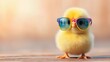 © Koh's Smart - The baby chick looked adorable and trendy in its colorful fashion sunglasses, bringing a smile to everyone who saw it.