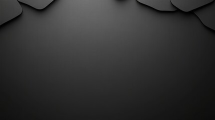 Poster - Curved black edges on a smooth surface create a sleek, modern look for any use