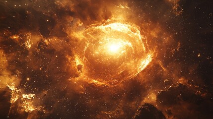 Wall Mural - stunning cosmic explosion in vibrant colors