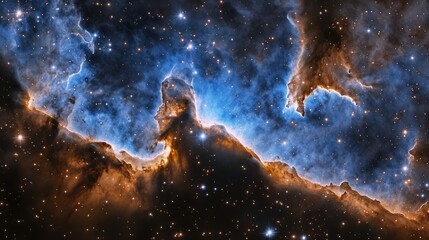 abstract space background, universe with stars