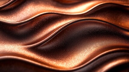 Poster - Soft curves of glossy designer paper create an alluring visual, reflecting light with rich tones and captivating textures that draw the eye