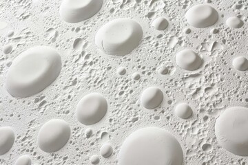 Poster - Abstract white surface with organic shapes and textures creating a modern artistic appearance suitable for backgrounds or design projects