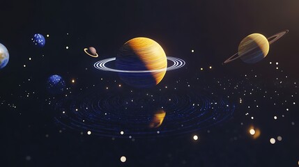 Poster -  A holographic representation of a black hole at a science exhibit