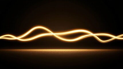 Fototapete - Vibrant abstract light effect with glowing strings creating an artistic backdrop