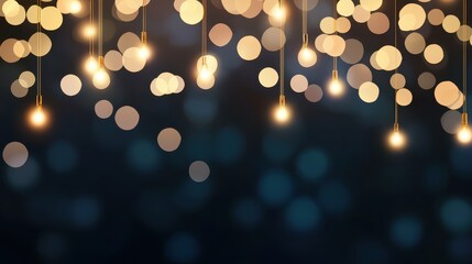 Poster - Bright bokeh lights create an enchanting abstract background for various uses and occasions