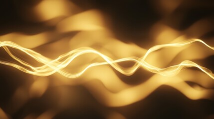 Fototapete - Abstract light effect creates dynamic strings of glowing energy in a captivating backdrop