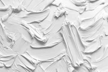 Poster - Textured White Background with Impasto Technique, Ideal for Art and Design Projects Featuring Subtle Shades and Layers in Soft White Tones for Diverse Creative Applications