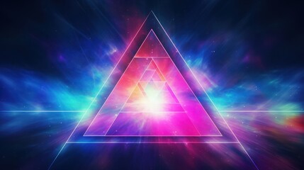 Wall Mural - Luminous Triangle Within A Cosmic Nebula