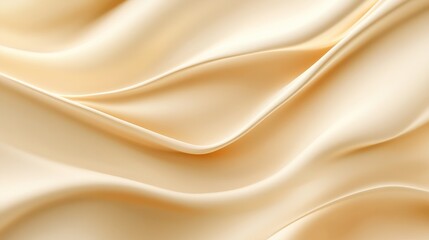 Poster - Abstract waves and curves created with smooth flowing lines, forming an elegant and calm pattern on a soft gradient background