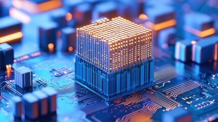 Poster - Dynamic Glowing Digital Fortress with Layered Defense Structure for Cybersecurity Visualization