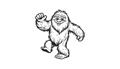 Wall Mural - illustration of a Yeti