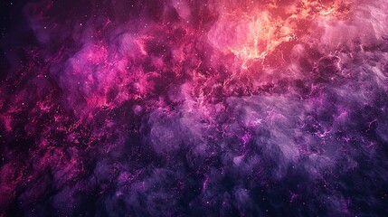 Poster - A close-up of abstract dark purple orange black grainy gradient background, Ai Generative.