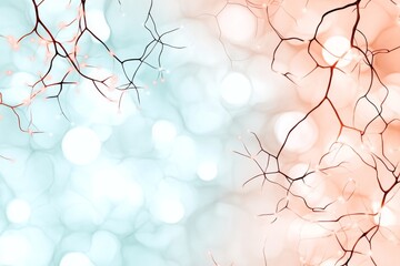 Poster - A dreamy watercolor visualization of a database network, with soft, glowing connections and nodes