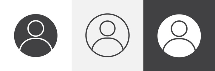 Fototapete - Login icon vector set for ui designs