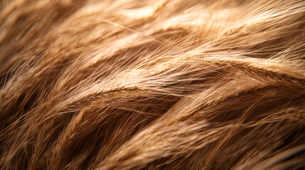 Poster - Close-up view reveals fresh grass blades dancing in the sunlight, displaying rich greens and golden highlights, capturing nature's beauty