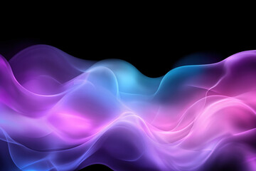 Poster - Colorful abstract waves create vibrant visual flow in digital artwork