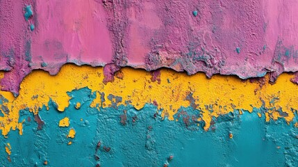 Fototapete - Colorful abstract peeling paint texture perfect for backgrounds artistic projects and design elements