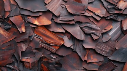 Poster - Textured background of aged copper sheets and wires showcasing rich earthy tones for use in wallpaper or artistic designs