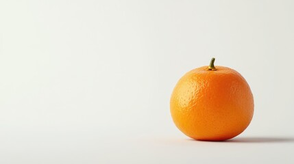 Aufkleber - Ripe mandarin citrus fruit isolated on white background with vibrant orange color showcasing its fresh and juicy appeal