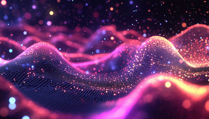 Digital graphic abstract background for AI and Machine Learning