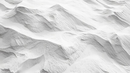 Aufkleber - Textured white sand dunes creating a natural landscape with intricate patterns and shadows highlighting the beauty of desert topography.