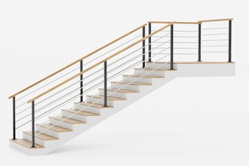 Poster - Realistic 3D Render of Staircase