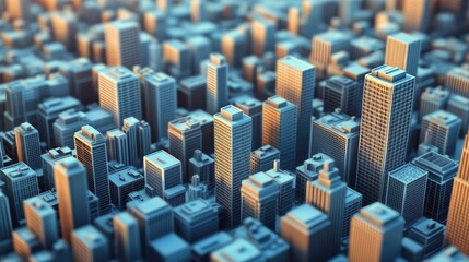Poster - Futuristic city skyline with modern architecture showcasing smart technology and urban planning concepts in a vibrant cityscape setting.
